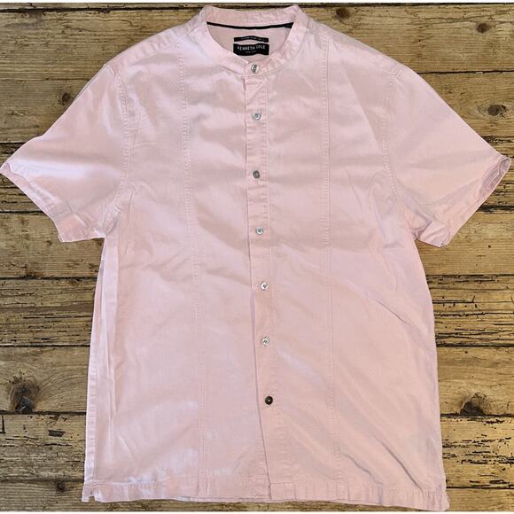 Kenneth Cole Men’s Size M Pink Button Down - Picture 1 of 5